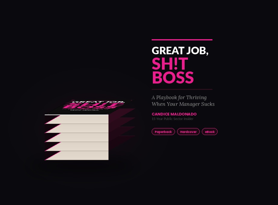 Great Job, Sh!t Boss — physical book stack