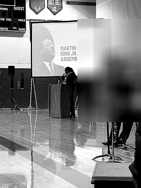 Candice Maldonado at MLK Assembly